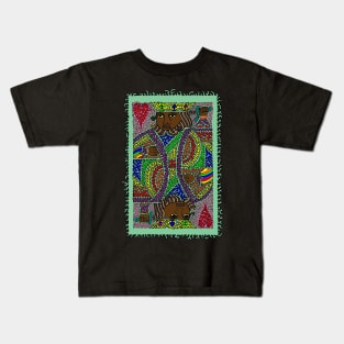 King of Hearts - Rainbow Edition Kids T-Shirt